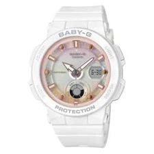 Casio Ladies Baby-G Digital Quartz White Resin Watch - BGA-250-7A2DR NEW
