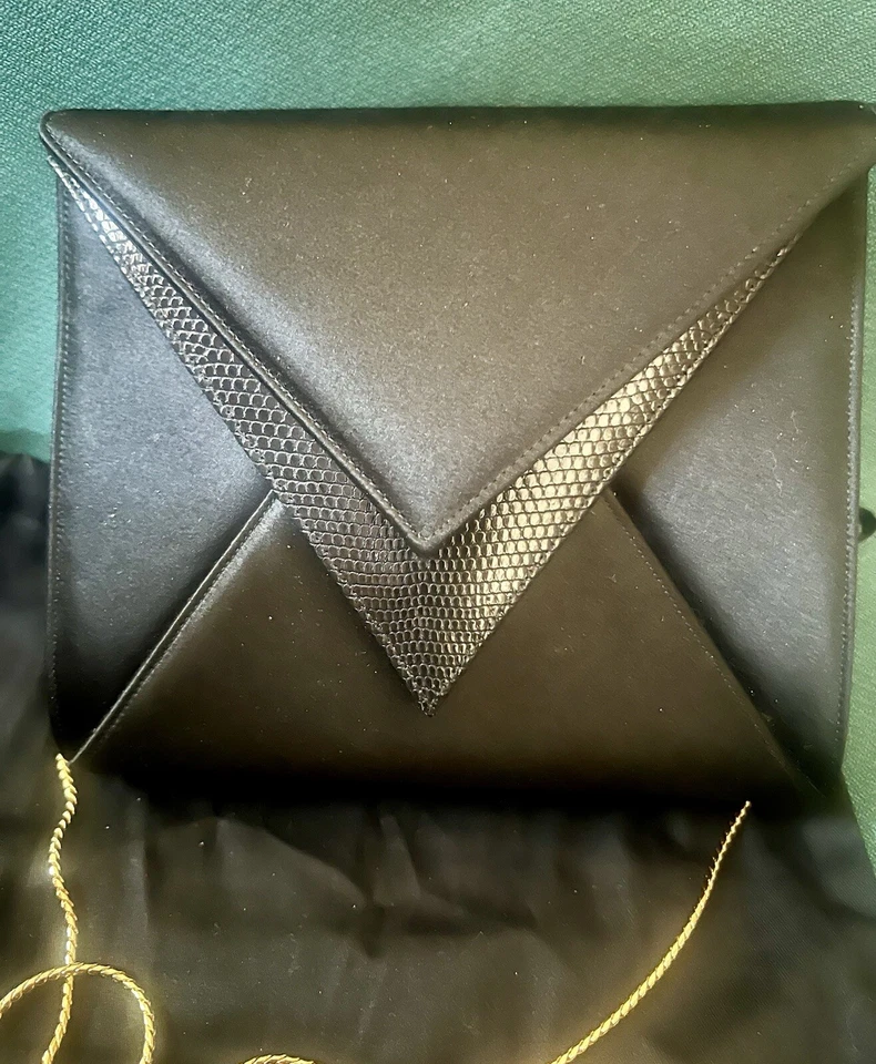 JUDITH LEIBER ENVELOPE OMBRO/BOLSA DE EMBREAGEM ACESSÓRIOS ETIQUETA PREÇO ORIGINAL - Imagem 2 de 4