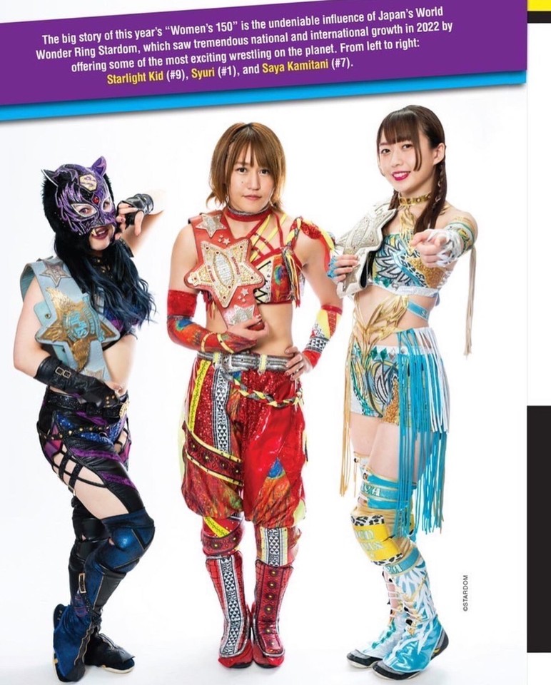 PRO WRESTLING ILLUSTRATED PWI JANUARY 2022 & 2023 WOMEN'S TOP 150