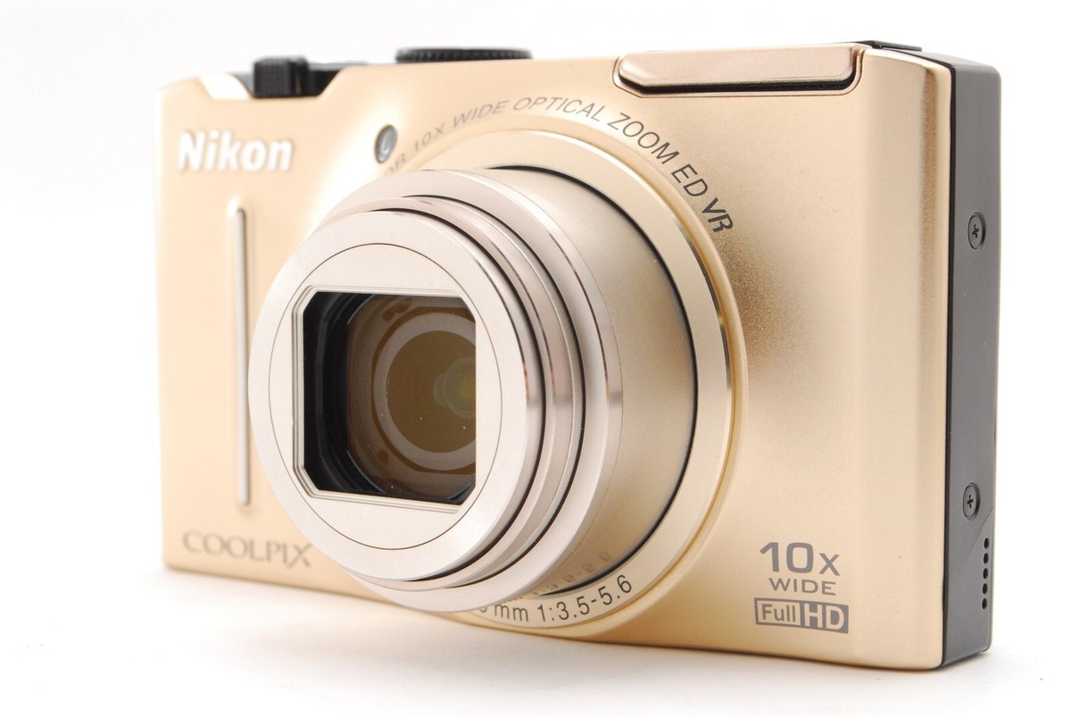 Nikon COOLPIX S8100ゴールド MINT] Nikon COOLPIX S8100 Precious Gold 12.1 MP Digital