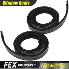 Weatherstrip Window Glass Run Channel 2 Pcs Front for Bronco F150 F250 F350 F450