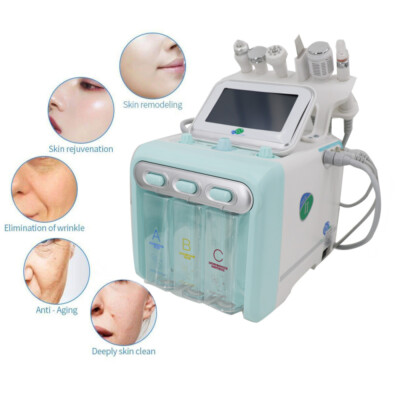 6- Hydra Water Facial Cleaner Peeling Hydro Oxygen Dermabrasion Machine 110V