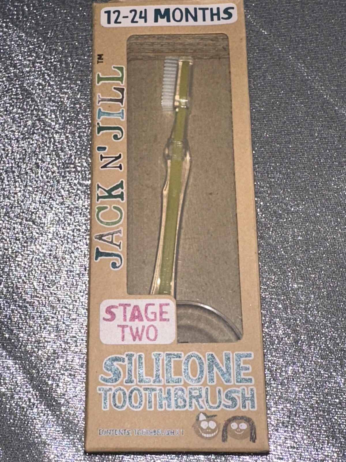 Jack N Jill Stage 2 Silicone Baby Toddler Toothbrush 12 - 24