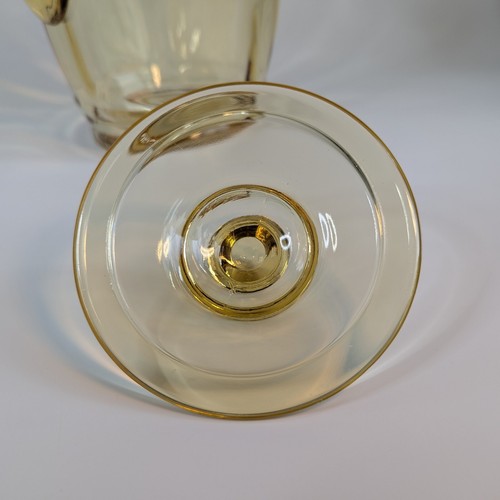 Tiffin Yellow Pitcher, 2 Tumblers (N-131 Walker Book) Depression Era US Glass Co - Bild 7 von 13