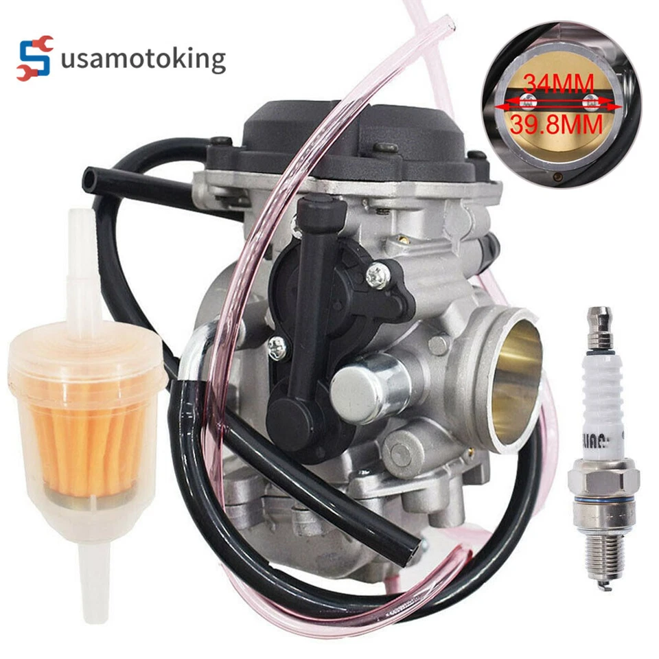 For Yamaha TT-R225 1999-2004 XT225 1987-2006 Carburetor w/ Spark Plug Cleaning - Изображение 2 из 4