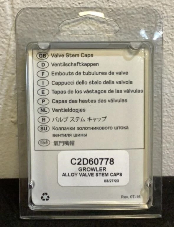 CONJUNTO DE 4x tampas de marca de haste de válvula de liga Jaguar Growler genuínas do fabricante C2D60778 - Imagem 2 de 2