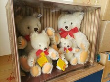 Steiff Original Teddy Bear Family Set of Five 5 Collectors Edition 1982 ---