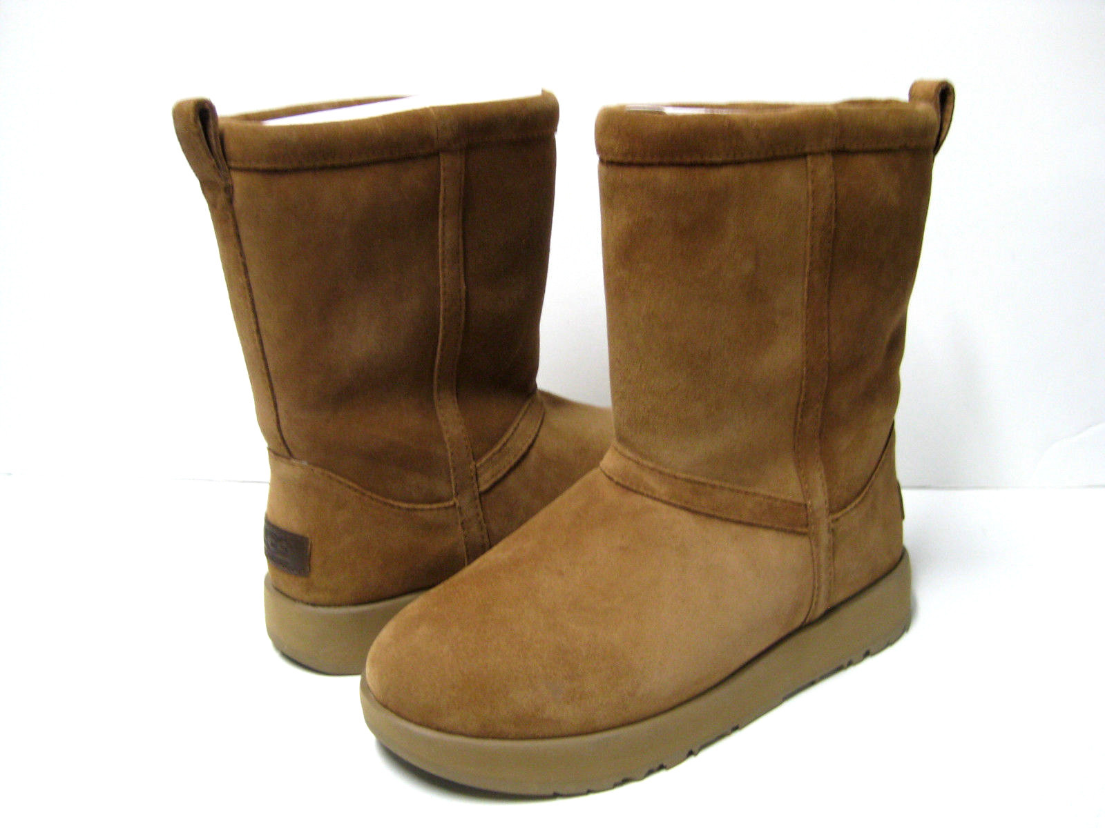 ugg classic short waterproof boot in chestnut