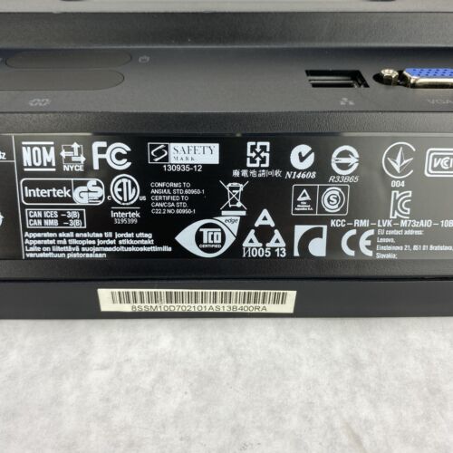 Lenovo ThinkCentre M73z 20" AIO Pentium G3220 3.0GHz 4GB RAM No Stand No HDD OS - Picture 12 of 14