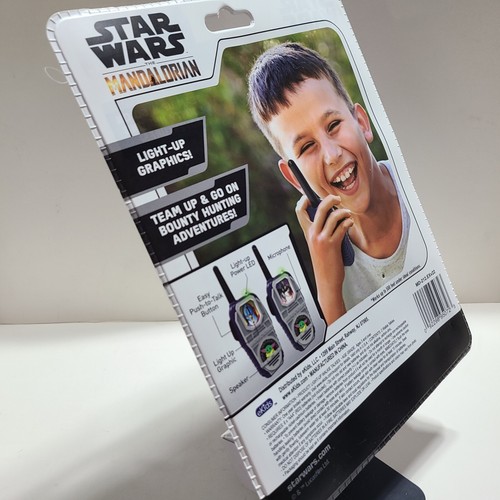 Star Wars Mandalorian Handheld Light-up Two Way Static Free Walkie Talkies. - Picture 3 of 19