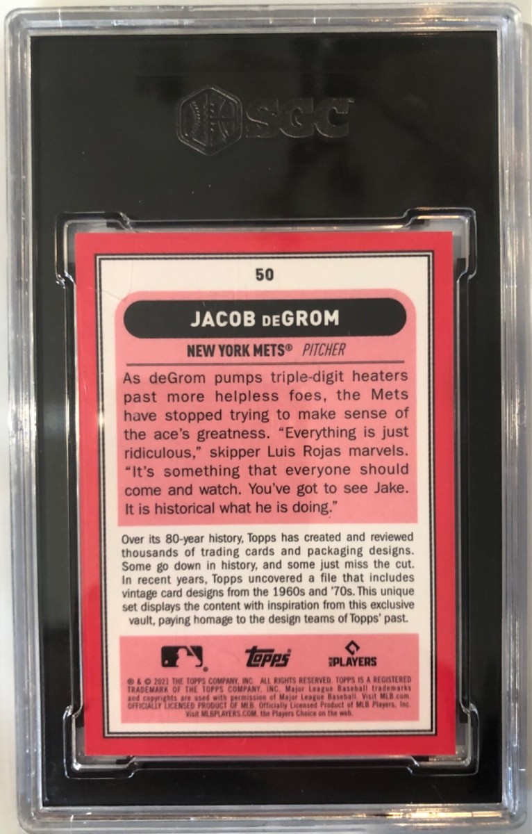 2021 Topps Jacob deGrom Brooklyn Collection Purple Parallel