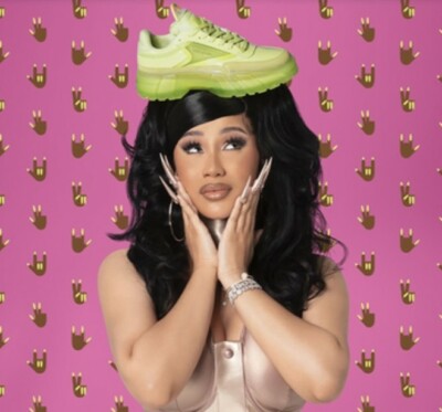 NIB Reebok Cardi B Club C Neon Green Yellow H01010 Women's Size 11 LIMITED  Shoes