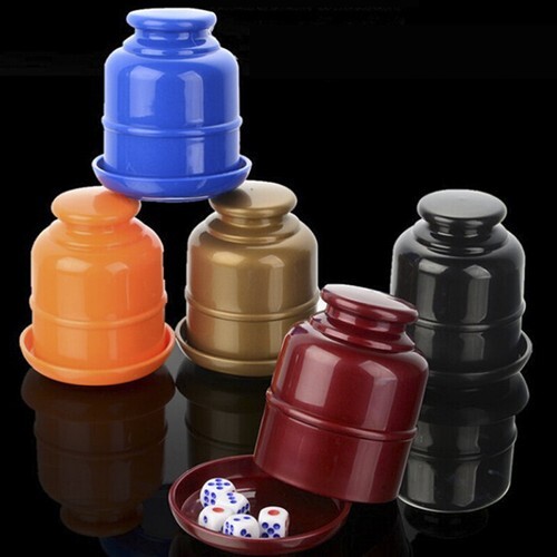 Bar Party Dice Cup Drinking Board Game Gambling Dice Box With 5 D6 Dice vhBDR2 - Bild 5 von 15