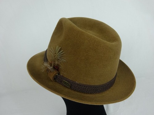 Vintage Dobbs Fifth Avenue New York Nutmeg Brown Fedora ~ 6 7/8 - Picture 3 of 12