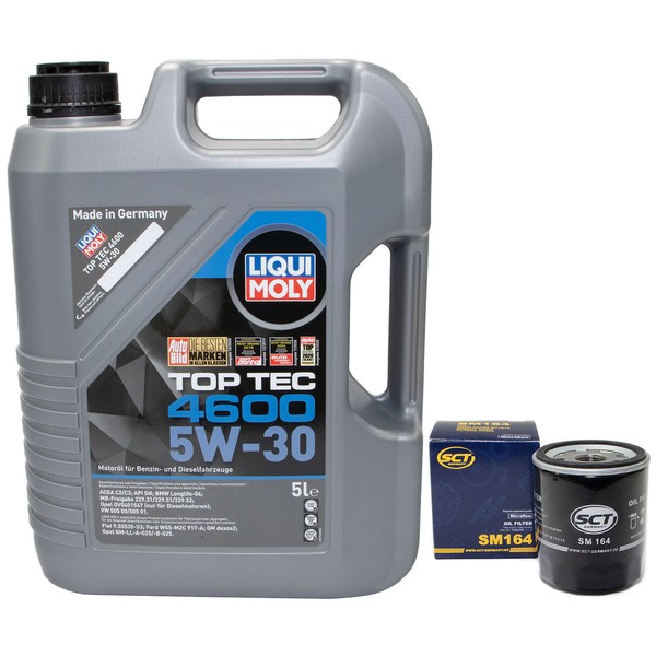 MotoröL Set 5W-30 5 Liter + ÖLfilter SM 164 FüR Austin Montego Kombi-image