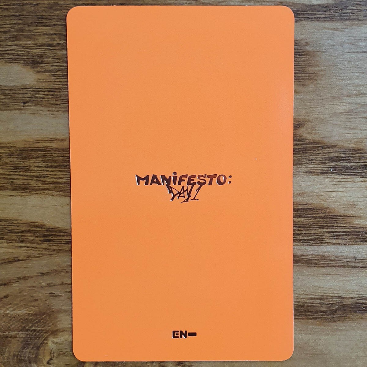ジェイク ENHYPEN manifesto IDカード ENHYPEN JAKE MANIFESTO WORLD TOUR 2022 official MD EN- MD