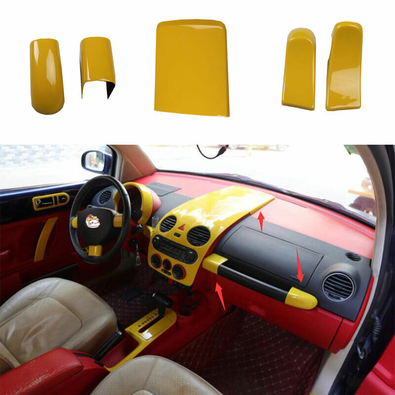  Cubierta decorativa de tablero amarillo para Volkswagen VW Beetle