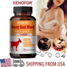 120pcs Natural Testosteron Booster Ginseng Maca Tribulus Horny Goat Weed