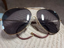 Used Dillon Precision Aviator AS2/2 Sunglasses With Case Made In Japan