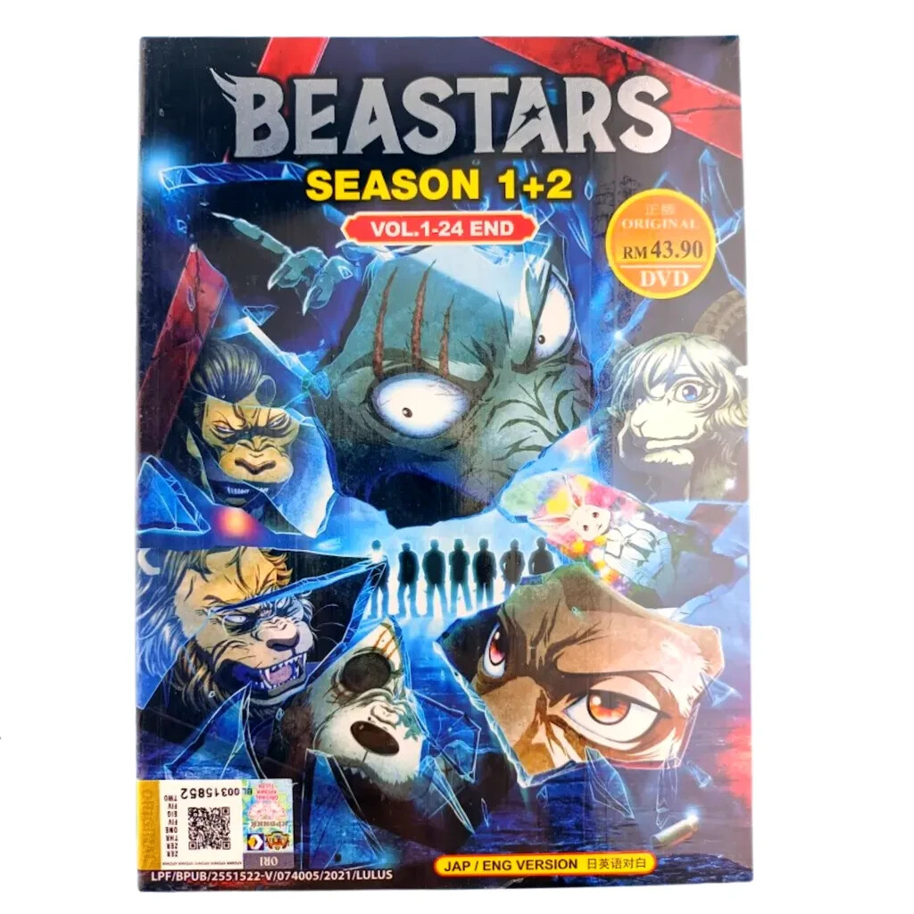 DVD BEASTARS Season 1+2 Vol.1-24 END ENGLISH DUBBED All