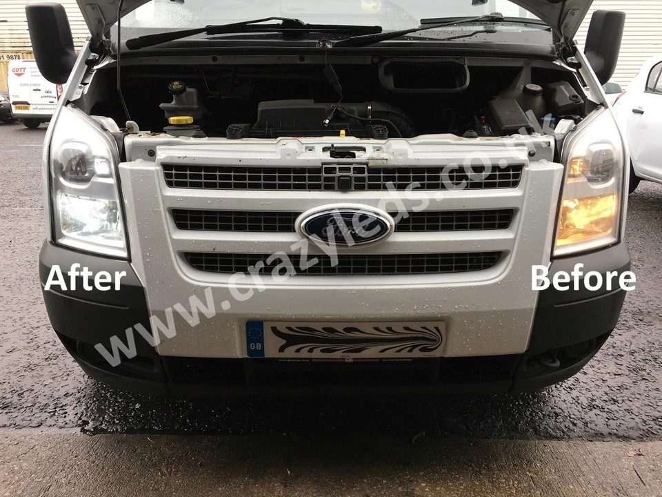 Fits Ford Transit Mk6 Mk7 4000lm H4 Headlight Sidelight Number plate LED kit - Image 2 of 4