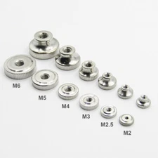 M2 M2.5 M3 M4 M5 M6 M8 M10 Knurled Thumb Nuts Hand Grip Knob Nuts 1/5/10/20/50
