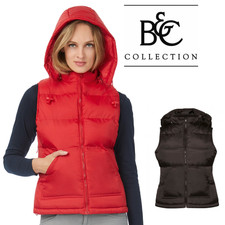 Ba670 B&c Zen+ Women Sleeveless Windproof Bodywarmer/gilet M-xl Red/black
