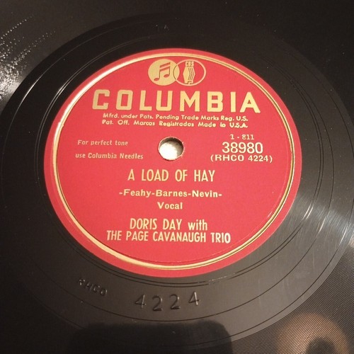 Doris Day With The Page Cavanaugh Trio – A Load Of Hay/Orange Colored Sky 78rpm - Bild 2 von 8