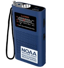 Pocket Weather Alert Radio NOAA/Am/Fm Portable Transistor Powered 1500MAH Bat...
