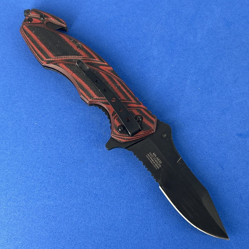 MTech Xtreme Ballistic Mx-A832 Serrated Linerlock Assisted Knife USA Design - Image 4 of 4
