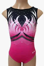 LIL'FOX Girls Gymnastics Tumbling Dance Acrobatics Leotards Hot Pink Phoenix