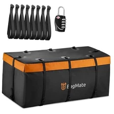 20ft³ Waterproof Hitch Cargo Carrier Bag, Durable PVC Tarpaulin Hitch Mount 