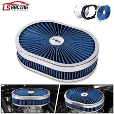 12 Oval Full Finned Air Cleaner Washable Filter For 5-18 Carburetors Demon