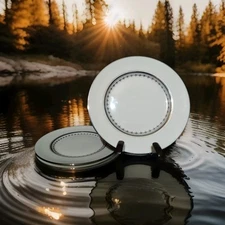 3 FRANCISCAN POTTERY MASTERPIECE ARABESQUE BREAD PLATE! 6.3/8" 