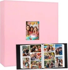 Photo Album 4x6 1000 Pockets, Leather Cover Extra Large Capacity Family Wedding 