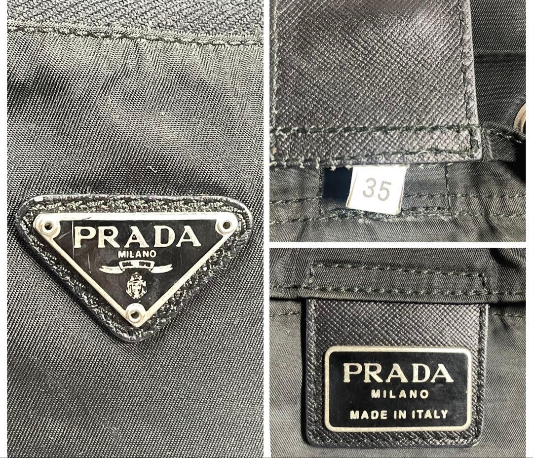 Excellent Condition PRADA Mini Backpack Black Tri… - image 10