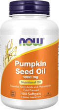 NOW Supplements, Pumpkin Seed Oil 1000 Mg with Essential Fatty Acids and Phytost
