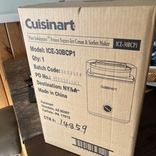 Cuisinart ICE-30BCP1 Pure Indulgence 2Qt Ice Cream Maker Frozen Yogurt Machine