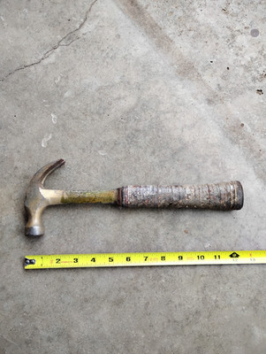 Vintage Estwing Claw Hammer 16 oz Stacked Leather Handle Made in USA