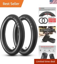 3.50/4.10-18 Dirt Bike Inner Tubes with TR4 Straight Valve, Universal Heavy D...