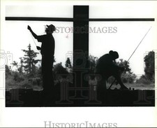 1993 Press Photo Kent and Becky Riecke go fishing at Madisonville boat launch
