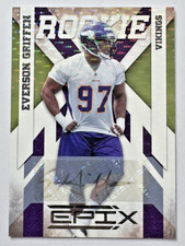 Everson Griffen 2010 Panini Epix Rookie Signatures RC AUTO #134 Vikings #'d /499