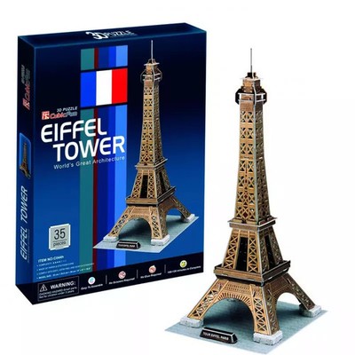 6944588200442 Puzzle 3D 35 elementów. Wieża Eiffla Cubicfun