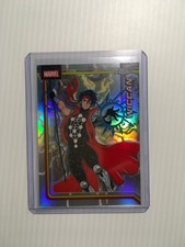 2026 Topps Chrome Marvel #198 Wiccan Storm’s Lightning Refractor