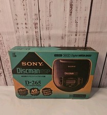 Sony D-265 CD Disc Man Walkman Portable CD Player/Japan Tested Works Great