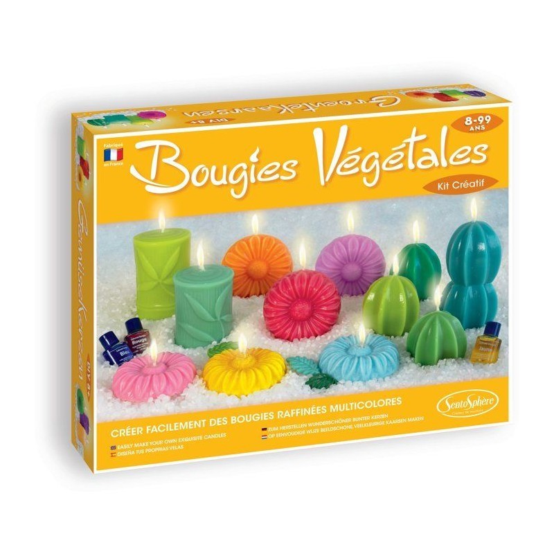 DIY bougies végétales SENTOSPHERE, cire 100% naturelle pour une ambiance cocooning
