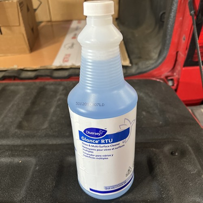#ad Diversey Glance RTU Glass And Multi Surface Cleaner 12 Pack 1 Qt Per Bottle $85.00