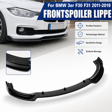 F�r BMW 3er F30 F31 11-19 Frontspoiler Gl�nz Spoilerlippe Racing Blende