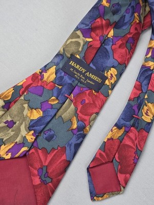 Vintage Hardy Aims 100% Silk Tie Made In England