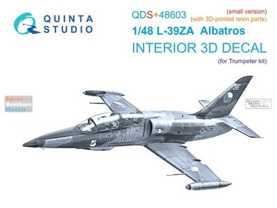 QTSQDS48603R 1:48 Quinta Studio 3D Decal - L-39ZA Albatros + Resin (TRP kit)